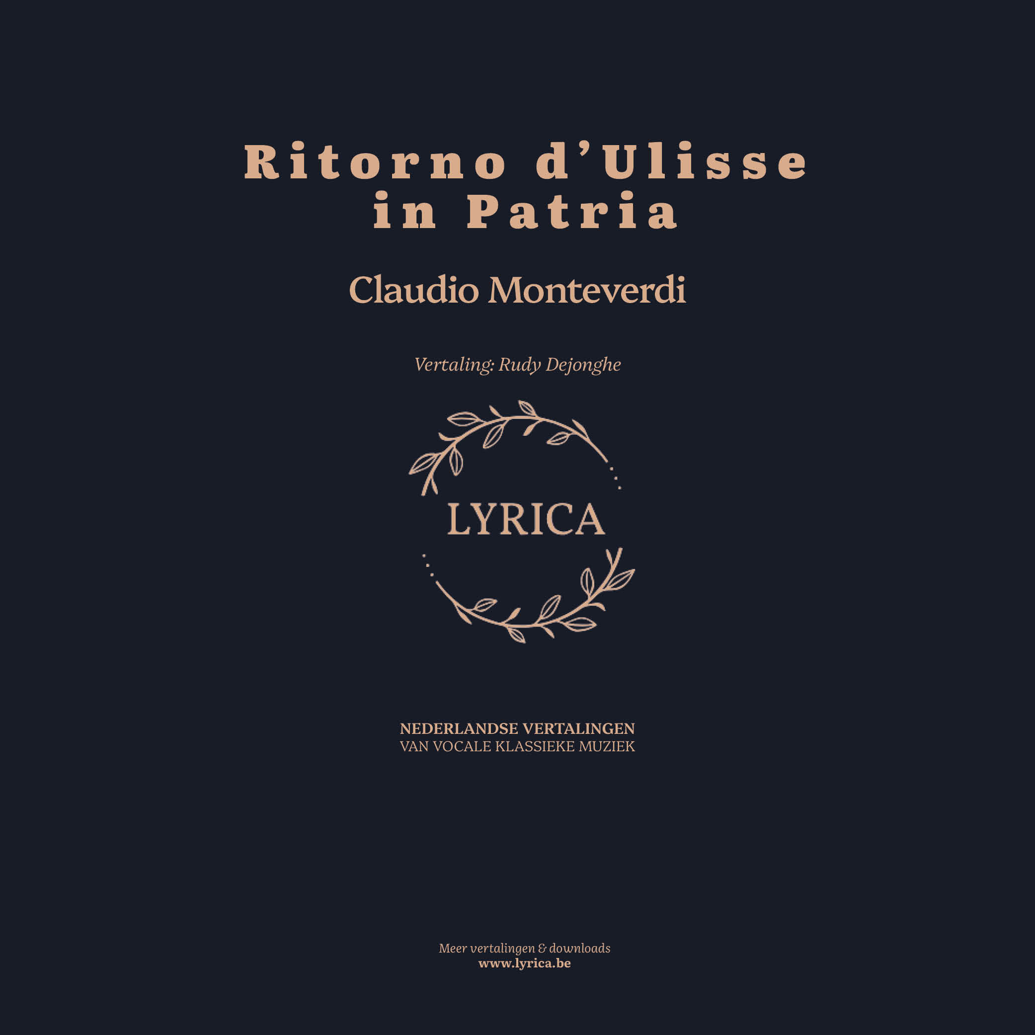 Il Ritorno d' Ulisse in Patria (C. Monteverdi)