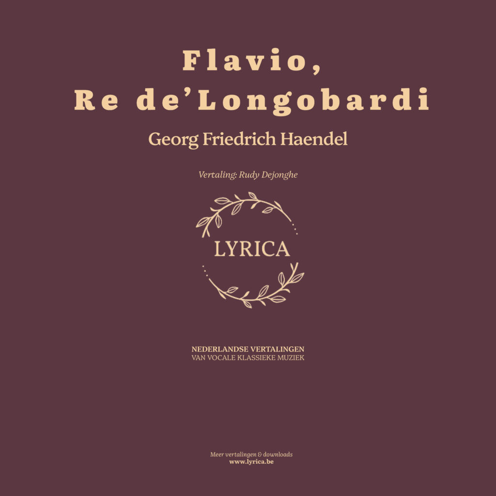 Flavio, Re de' Longobardi, HWV 16 (G. F. Haendel)