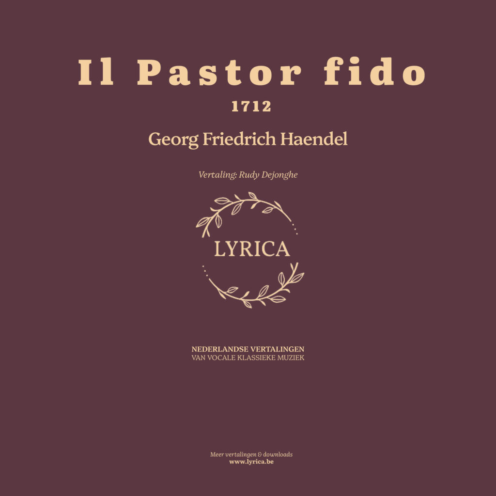 Il pastor fido 1712, HWV 8a (G. F. Haendel)