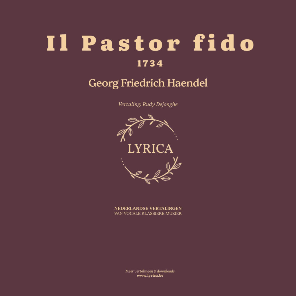 Il pastor fido 1734, HWV 8a (G. F. Haendel)