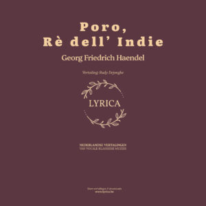 Poro, Rè dell' Indie, HWV 28 (G. F. Haendel)