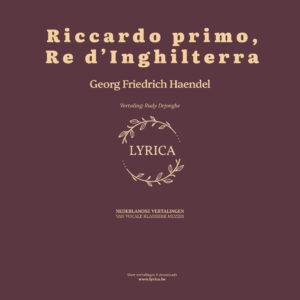 Riccardo primo, Re d'Inghilterra, HWV 23 (G. F. Haendel)