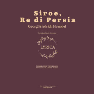 Siroe, Re di Persia, HWV 24 (G. F. Haendel)