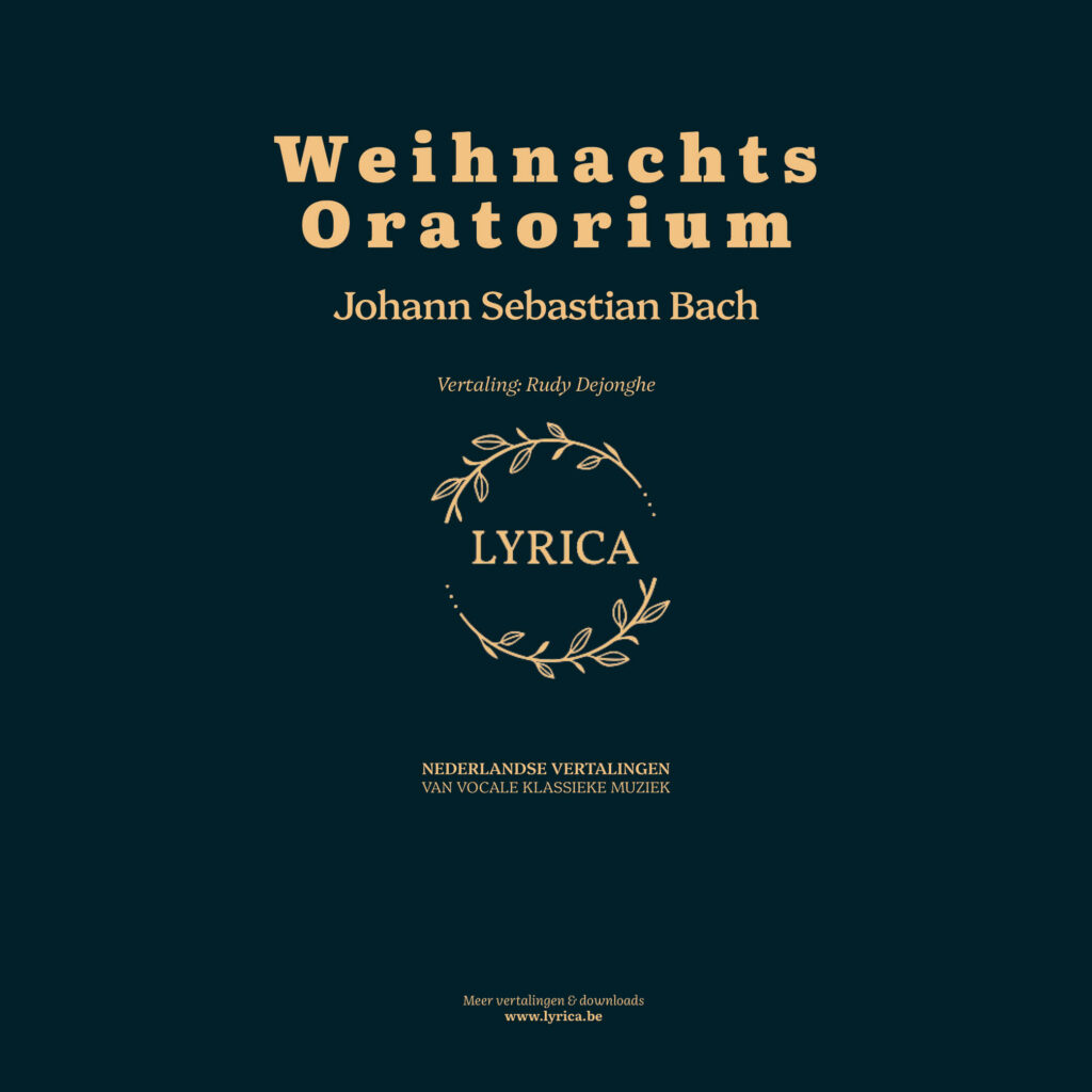 Weihnachts Oratorium Bach
