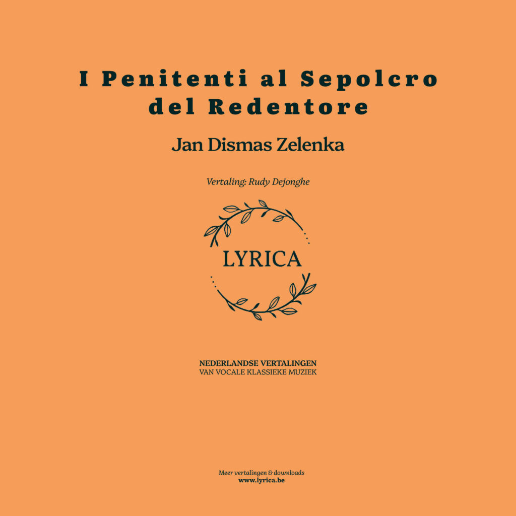I Penitenti al Sepolcro del Redentore (J.D. Zelenka)
