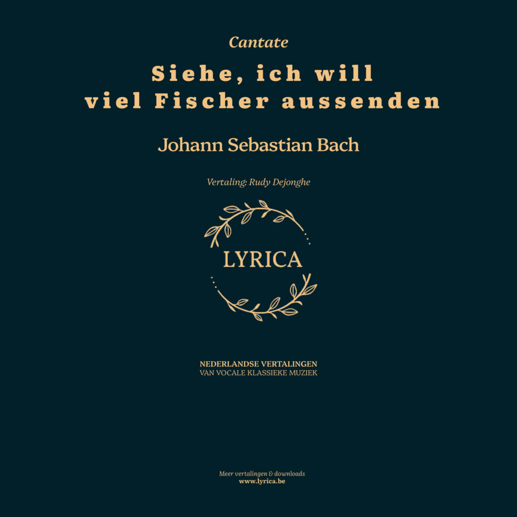Siehe, ich will viel Fischer aussenden BWV 88 (J.S. Bach)