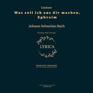 Was soll ich aus dir machen, Ephraim BWV 89 (J.S. Bach)