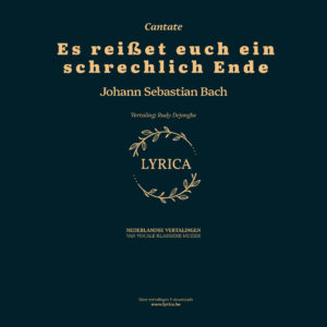Es reisset euch ein schrechlich Ende BWV 90 (J.S. Bach)