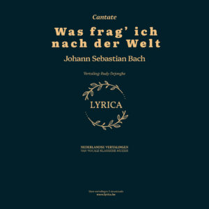 Was frag' ich nach der Welt BWV 94 (J.S. Bach)