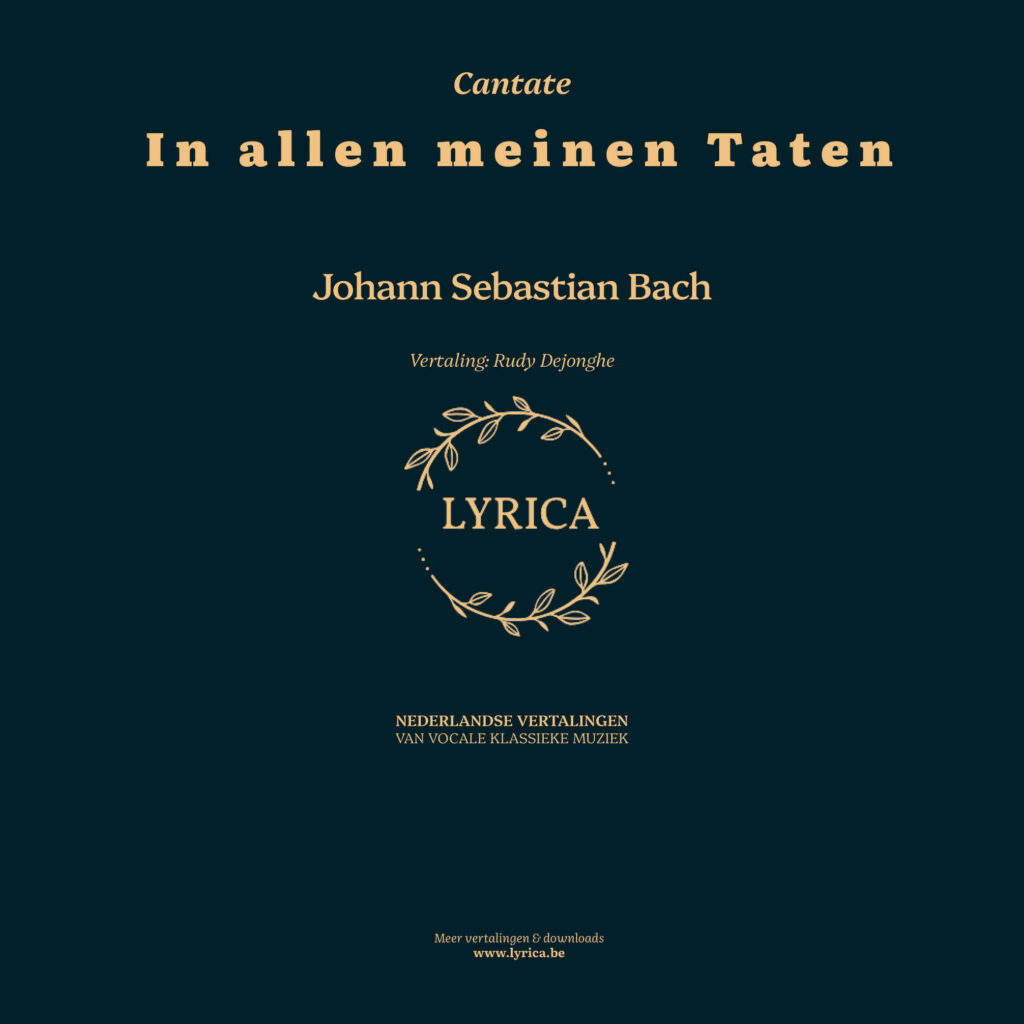 In allen meinen Taten BWV 97 (J.S. Bach)