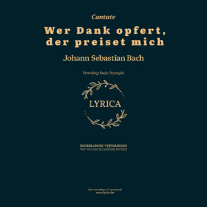Wer Dank opfert der preiset mich BWV 17 (J.S. Bach)