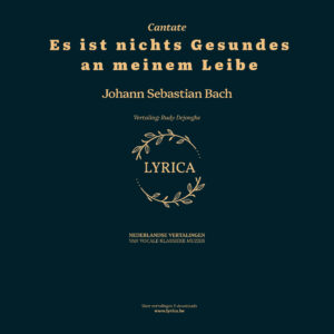 Es ist nichts Gesundes an meinem Leibe BWV 25 (J.S. Bach)