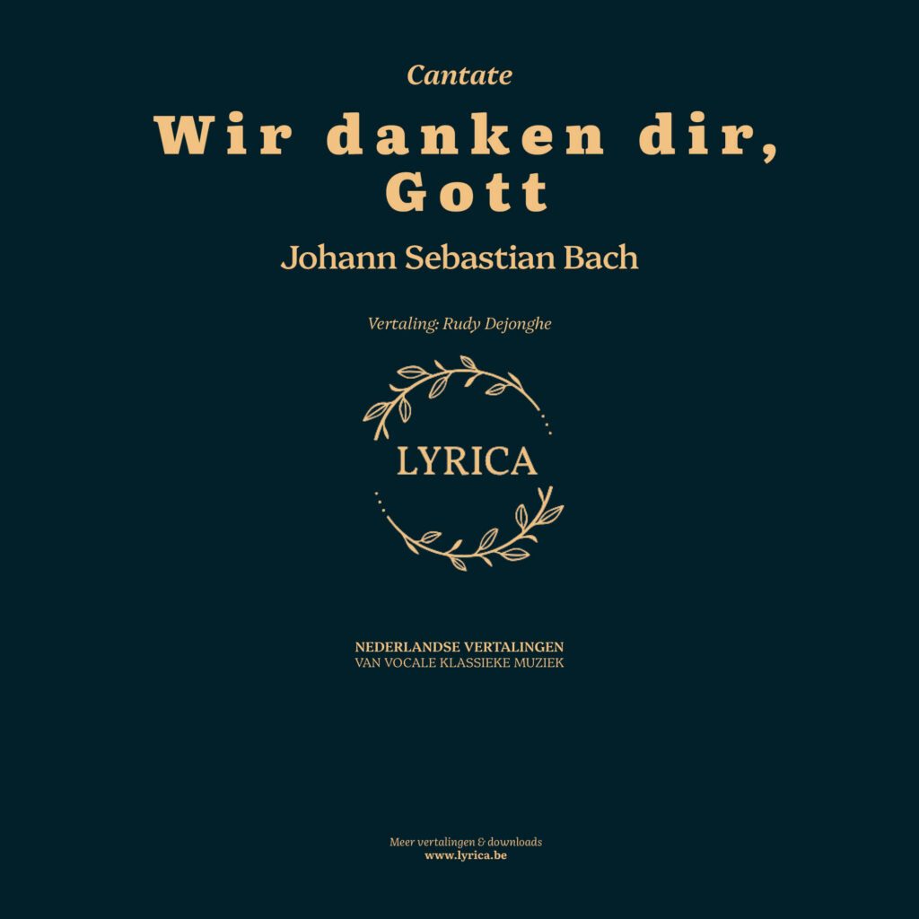 Wir danken dir, Gott BWV 29 (J.S. Bach)