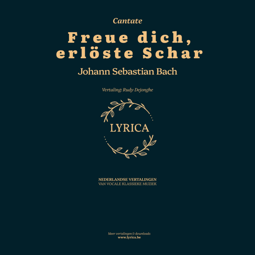 Freue dich, erlöste Schar BWV 30 (J.S. Bach)