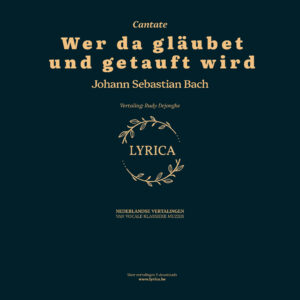 Wer da gläubet und getauft wird BWV 37 (J.S. Bach)