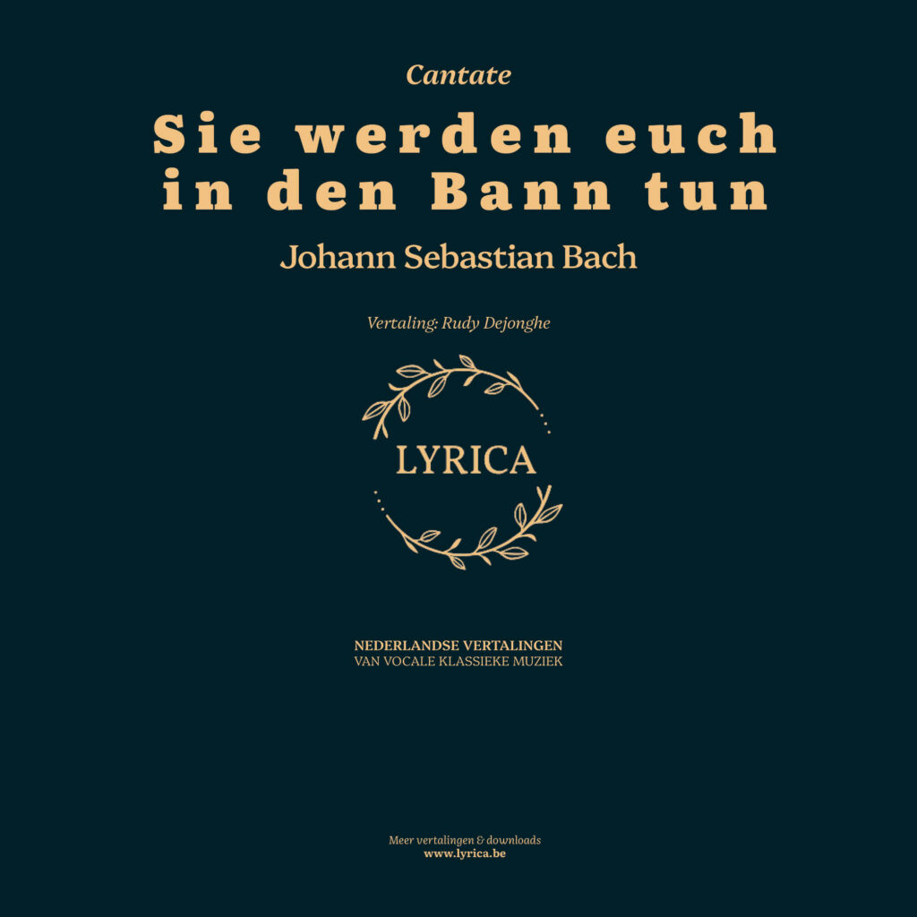 Sie werden euch in den Bann tun (I) BWV 44 (J.S. Bach)