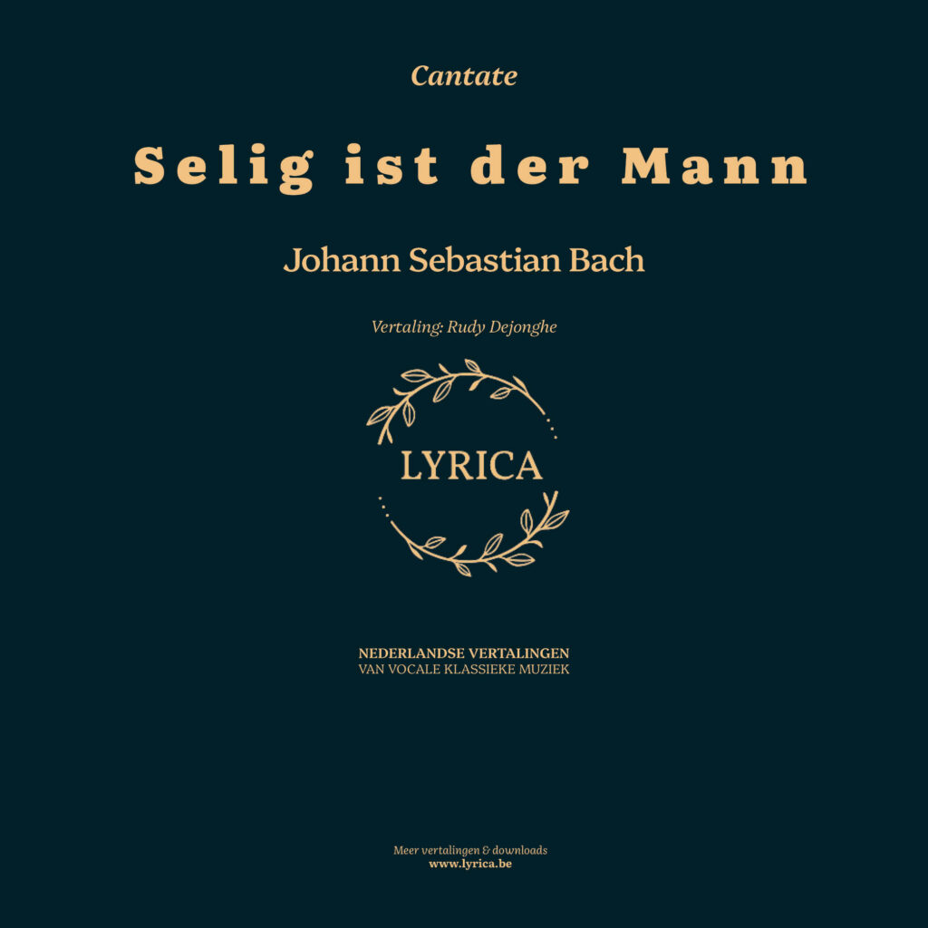 Selig ist der Mann BWV 57 (J.S. Bach)