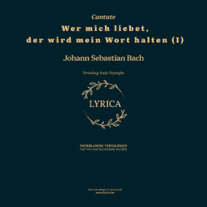 Wer mich liebet, der wird mein Wort halten (I) BWV 59 (J.S. Bach)