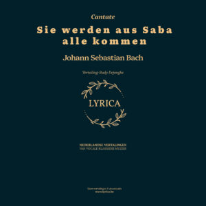 Sie werden aus Saba alle kommen BWV 65 (J.S. Bach)