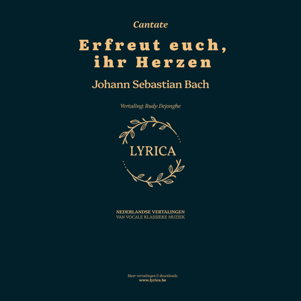 Erfreut euch, ihr Herzen BWV 66 (J.S. Bach)