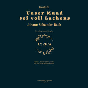 Unser Mund sei voll Lachens BWV 110 (J.S. Bach)