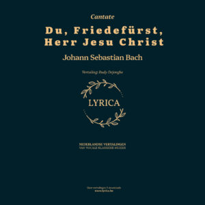 Du, Friedefürst, Herr Jesu Christ  BWV 116 (J.S. Bach)