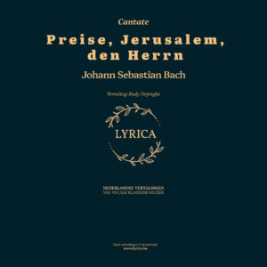 Preise, Jerusalem, den Herrn BWV 119 (J.S. Bach)