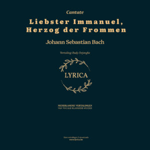 Liebster Immanuel, Herzog der Frommen BWV 123 (J.S. Bach)