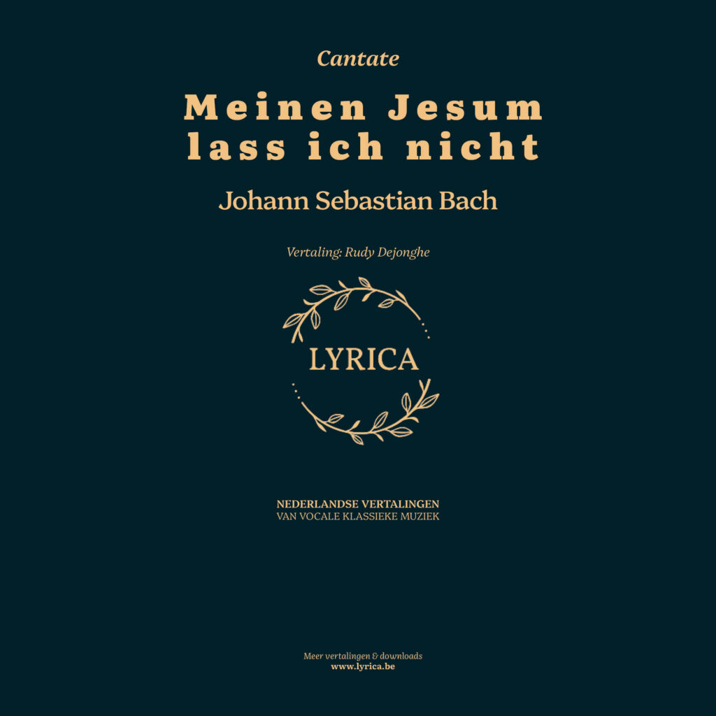 Meinen Jesum lass ich nicht BWV 124 (J.S. Bach)