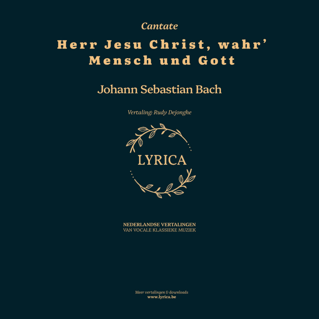 Herr Jesu Christ, wahr' Mensch und Gott BWV 127 (J.S. Bach)