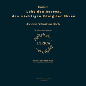Lobe den Herren, den mächtigen König der Ehren BWV 137 (J.S. Bach)