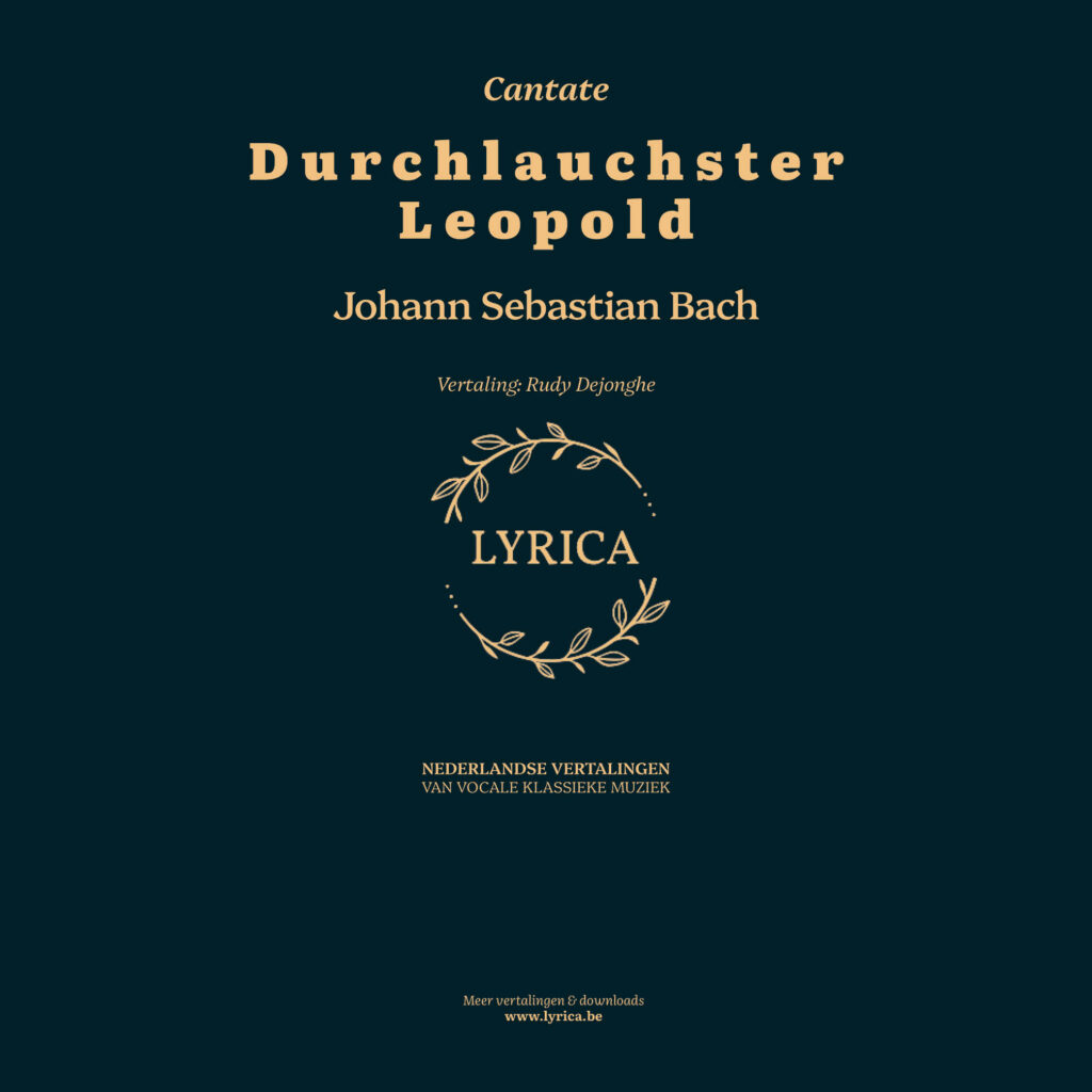 Durchlauchster Leopold BWV 173a (J.S. Bach)