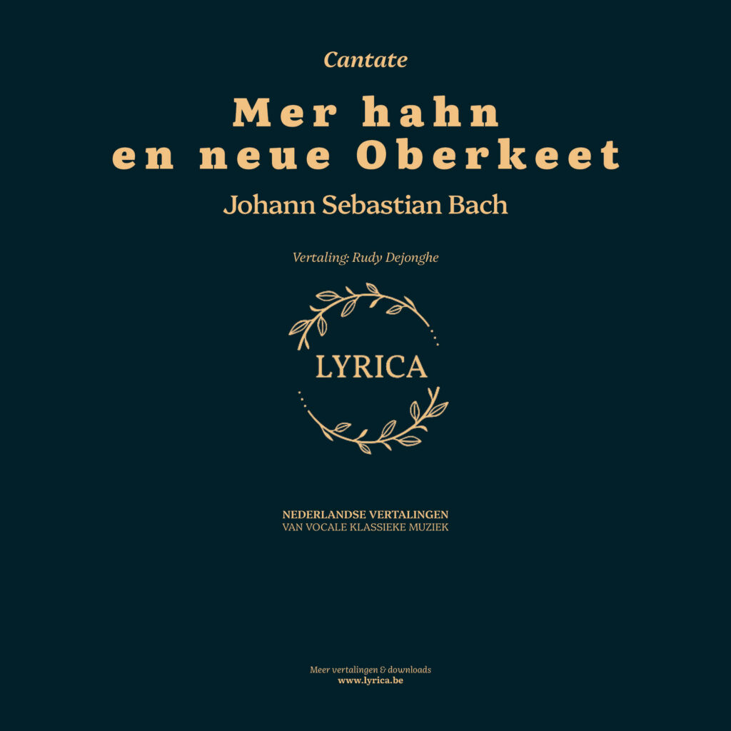 Mer hahn en neue Oberkeet BWV 212 (J.S. Bach)
