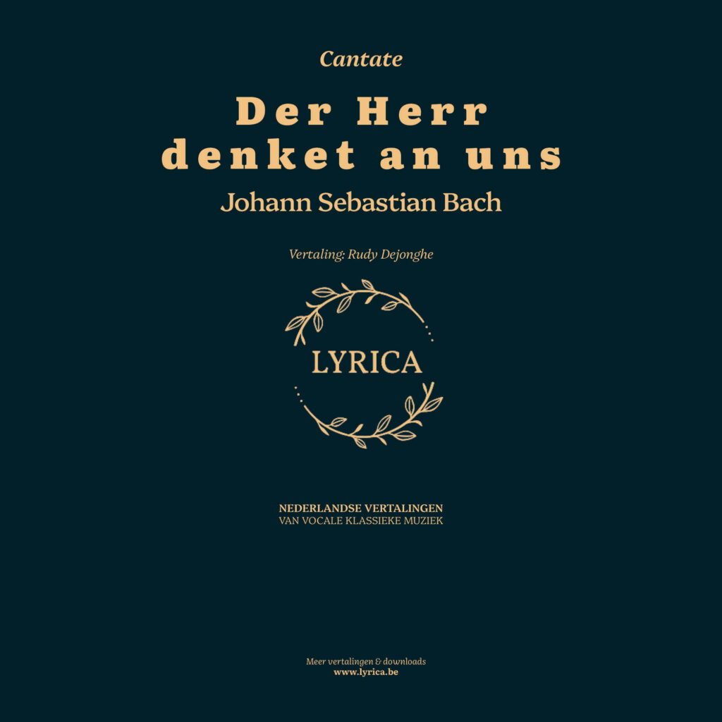 Der Herr denket an uns BWV 196 (J.S. Bach)