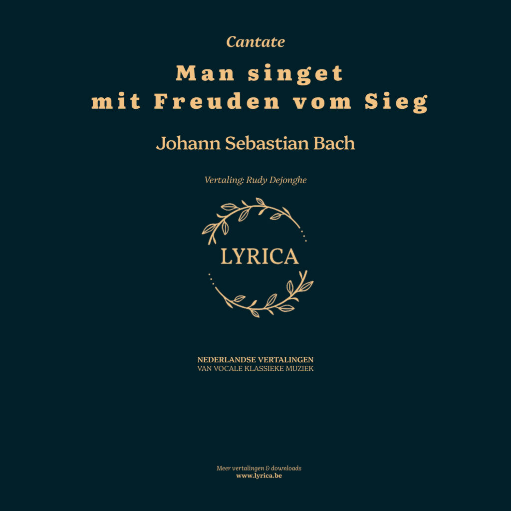 Man singet mit Freuden vom Sieg BWV 149 (J.S. Bach)