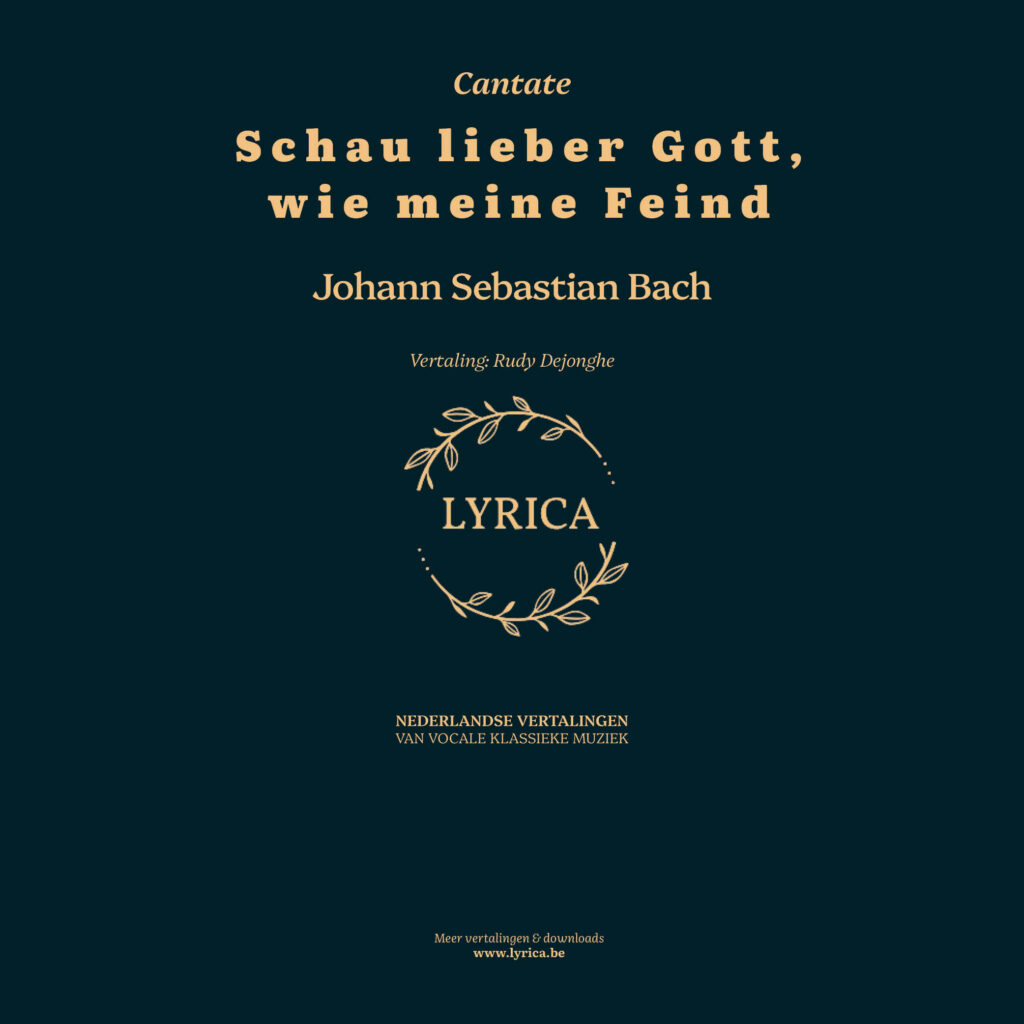 Schau lieber Gott, wie meine Feind BWV 153 (J.S. Bach)