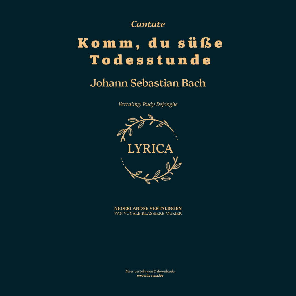 Komm, du süsse Todesstunde BWV 161 (J.S. Bach)