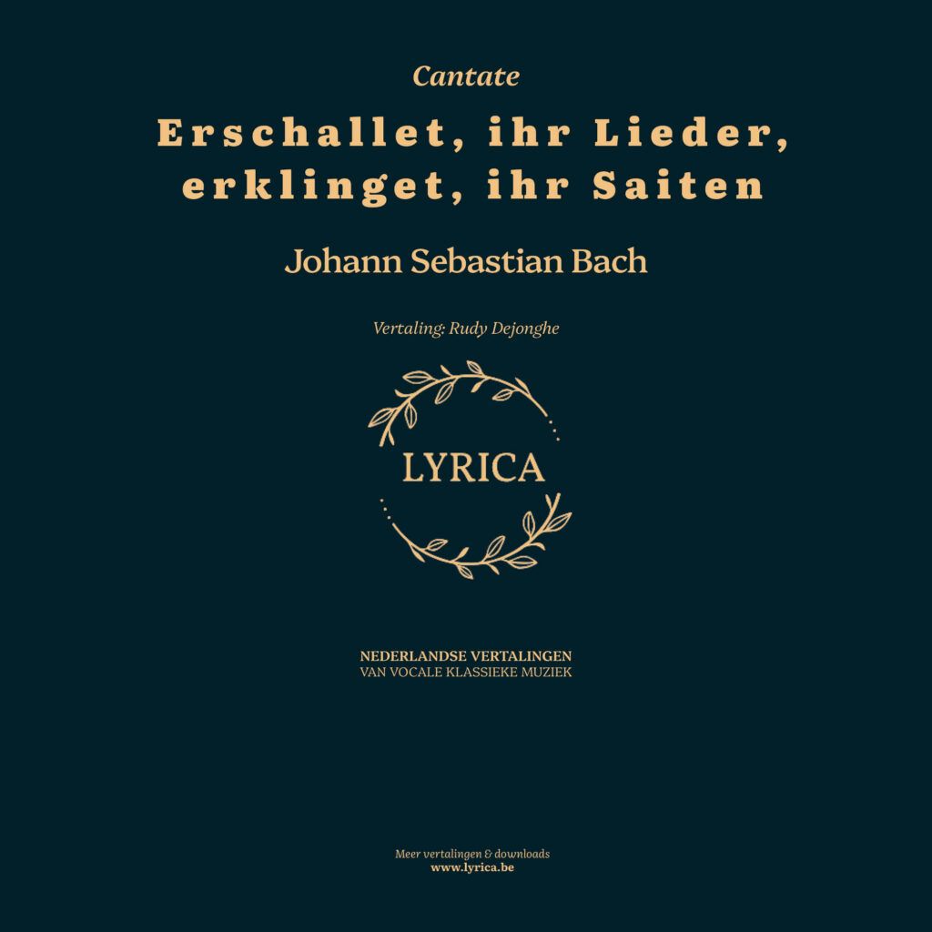 Erschallet, ihr Lieder, erklinget, ihr Saiten BWV 172 (J.S. Bach)