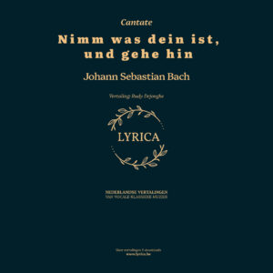 Nimm was dein ist, und gehe hin BWV 144 (J.S. Bach)
