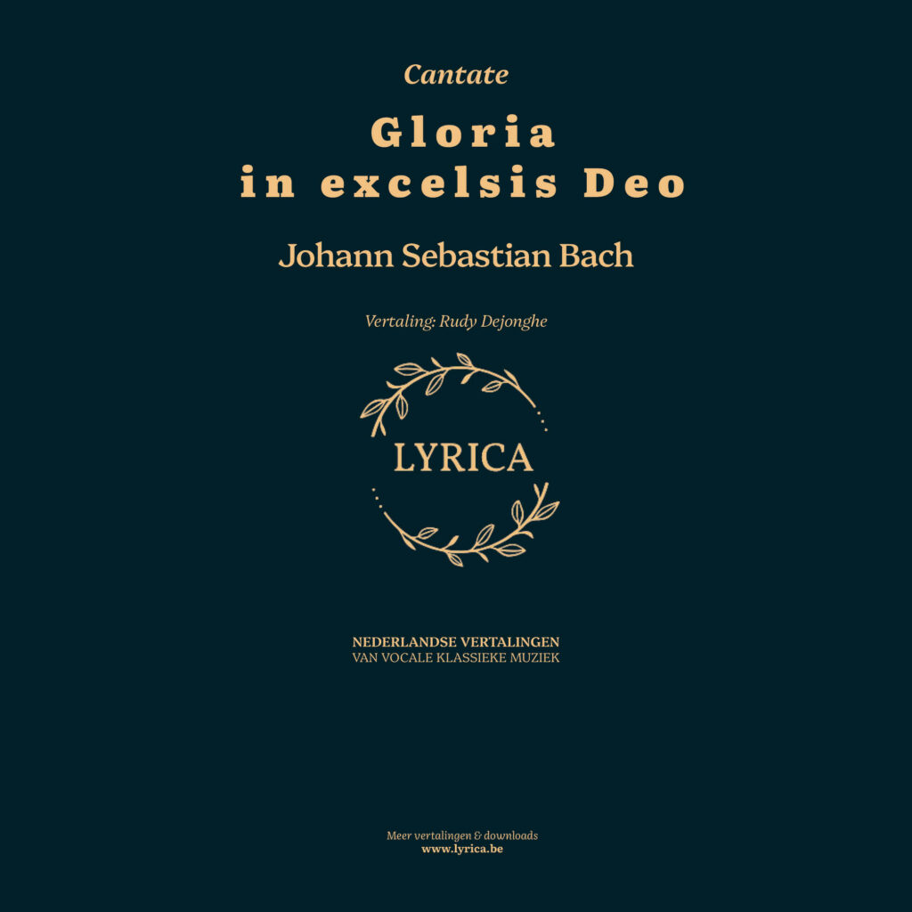 Gloria in excelsis Deo BWV 191 (J.S. Bach)