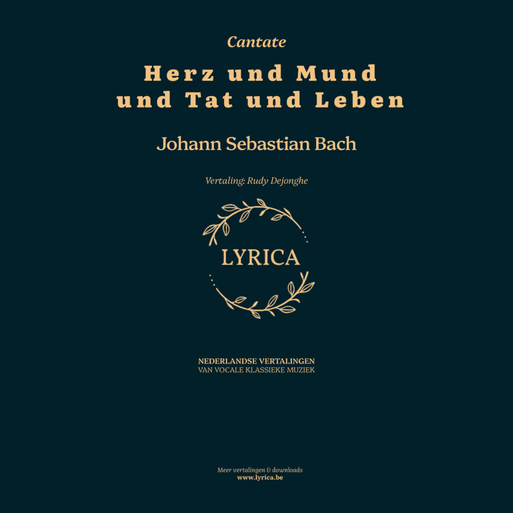Herz und Mund und Tat und Leben - Bach
