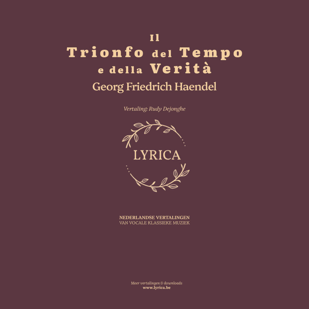 Il Trionfo del Tempo e della Verità, HWV 46b (G. F. Haendel)