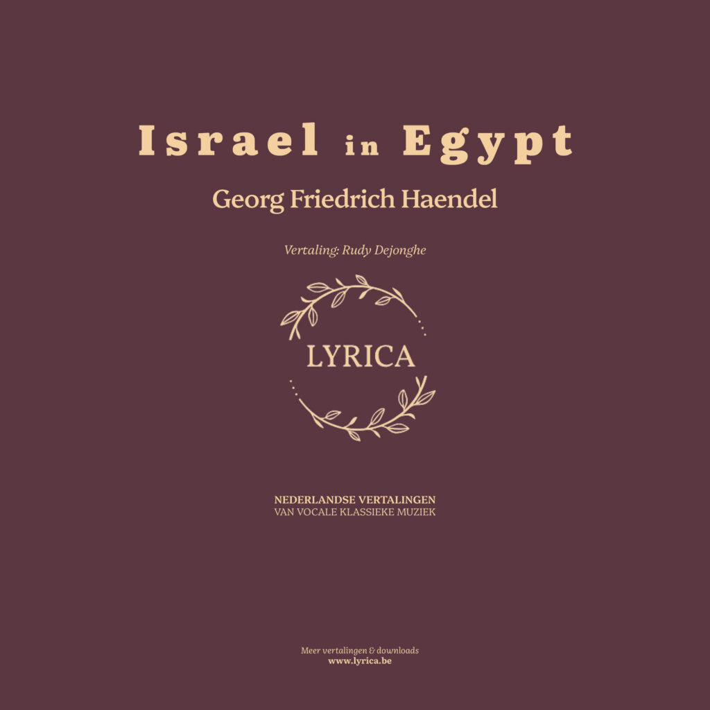 Israel in Egypt, HWV 54 (G. F. Haendel)