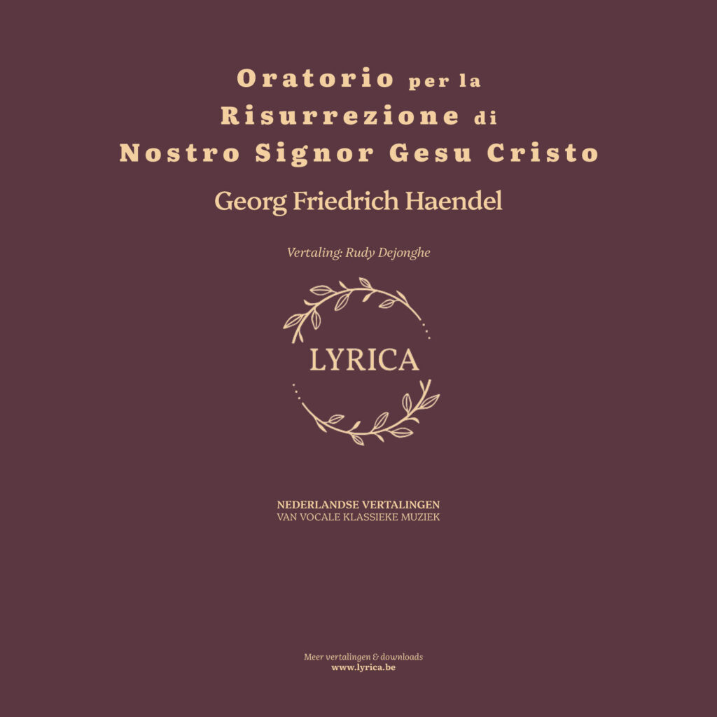 La Resurrezione, HWV 47 (G. F. Haendel)