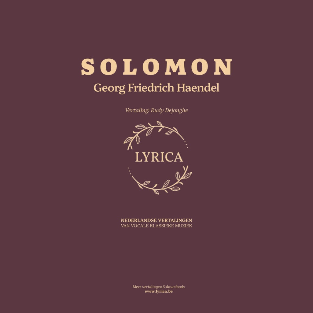 Solomon, HWV 67 (G. F. Haendel)