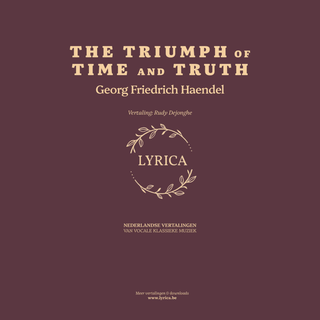 The Triumph of Time and Truth, HWV 71 (G. F. Haendel)