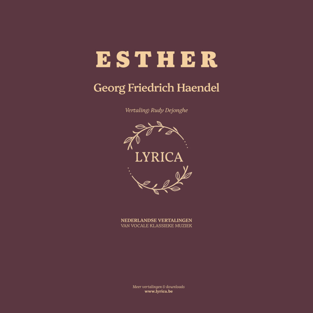 Esther, HWV 50b (G. F. Haendel)