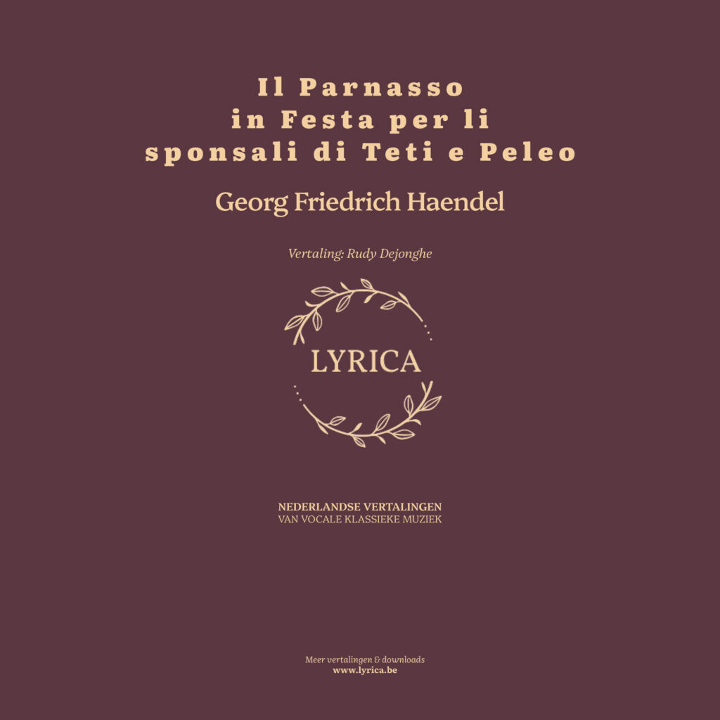 Il Parnasso in Festa, HWV 73 (G. F. Haendel)