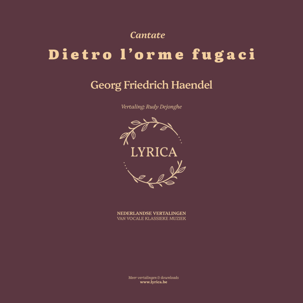 Dietro l'orme fugaci (G. F. Haendel)