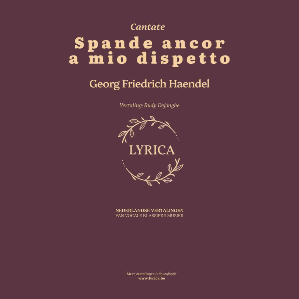 Spande ancor a mio dispetto (G. F. Haendel)